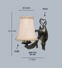 Gold Antique Wall Lamp with Beige Jute Shade & Restaurant