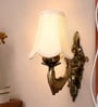 Gold Antique Wall Light with Beige Jute Shade, Dining & Hotel