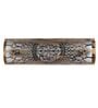 Areum Metal Flush Mount Wall Light (Antique Gold Finish)