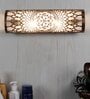 Areum Metal Flush Mount Wall Light (Antique Gold Finish)