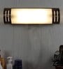 Aesthetic Metal Flush Mount Wall Light (Antique Gold Finish)