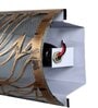 Siena Metal Flush Mount Wall Light (Antique Gold Finish)