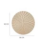 Golden Anya Round PVC Dining Table Placemat