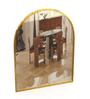 24 Inch Gold Arch Mirror in Steel Frame