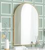 24 Inch Gold Arch Mirror in Steel Frame