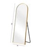 Gold Arched Vista Frame 155x45cm Floor Mirror