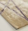 Buy Gold Art Silk Abstract 4 x 6  Feet Hand Tufted Carpet