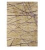 Buy Gold Art Silk Abstract 4 x 6  Feet Hand Tufted Carpet