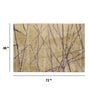 Buy Gold Art Silk Abstract 4 x 6  Feet Hand Tufted Carpet