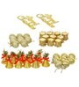 Gold Assorted Christmas Hanging Ornaments
