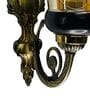 Gold B22 holder Metal & Glass Uplight Wall Scone