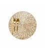 Golden Badra Round PVC Dining Table Placemat