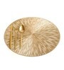 Golden Badra Round PVC Dining Table Placemat