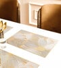 Golden Berey Rectangular PVC Dining Table Placemat