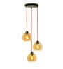 Diseno Gold Gold Glass Cluster Hanging Light