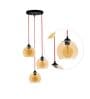 Diseno Gold Gold Glass Cluster Hanging Light