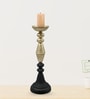Gold And Black Iron Candle Holder for Home & Festive Decor