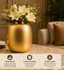 Gold black Tall Rounded Cylinder Vase For HomeDecor