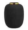 Gold Black Texture Tall Rounded Cylinder Vase For HomeDecor