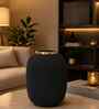 Gold Black Texture Tall Rounded Cylinder Vase For HomeDecor