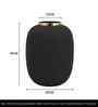Gold Black Texture Tall Rounded Cylinder Vase For HomeDecor