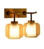 Hadley Black and Gold Metal and Glass Wall Sconces