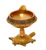Gold Brass (Set of 2) Diyas With Tortoise Base
