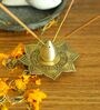 Gold Brass Alpana Incense Holder