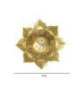 Gold Brass Alpana Incense Holder