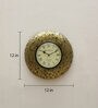 Forest Gold Brass Analog Wall Clock