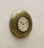 Forest Gold Brass Analog Wall Clock