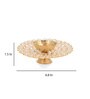 Gold Brass and Crystal Diya