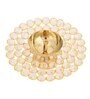 Gold Brass and Crystal Diya