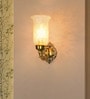 Areum Gold Brass and Glass Wall Sconces