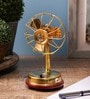 Gold Brass Table Fan