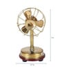 Gold Brass Table Fan