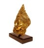 Gold Brass Durga Face Idol