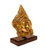 Gold Brass Durga Face Idol