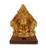 Gold Brass Durga Face Idol
