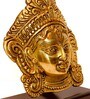 Gold Brass Durga Face Idol