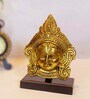 Gold Brass Durga Face Idol