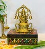 Gold Brass Ganesh Arch Idol