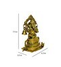 Gold Brass Ganesh Arch Idol