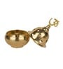 Gold Brass Handcrafted Covered Akhand Jyoti Diya