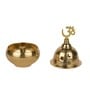 Gold Brass Handcrafted Covered Akhand Jyoti Diya