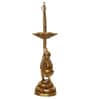 Gold Brass Handcrafted Peocock with Diya for 6 Wicks eCraftIndia