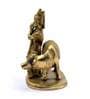 Gold Brass Krishna Playing Bansuri With Cow Idol
