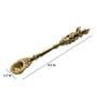 Gold Brass Krishna Spoon for Pouring Ghee in Havan Kund