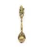 Gold Brass Krishna Spoon for Pouring Ghee in Havan Kund