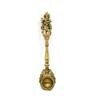 Gold Brass Krishna Spoon for Pouring Ghee in Havan Kund